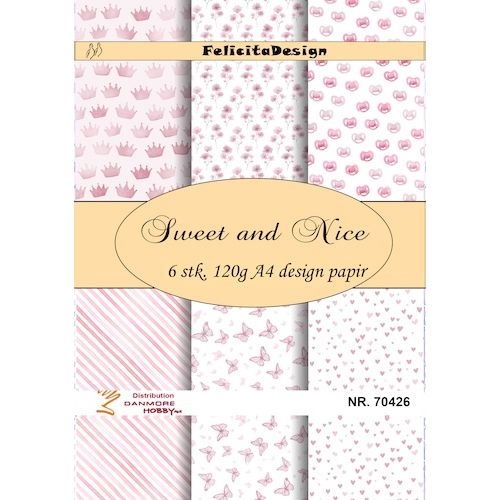 70426 Felicita Design Sweet and nice A4 6 stk 120g